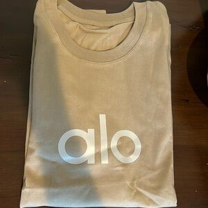 Alo Yoga Accolade t-shirt, Color Gravel. Size large. Brand new!!